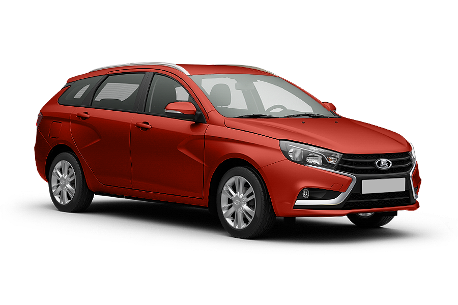 Lada Vesta 2017 красная