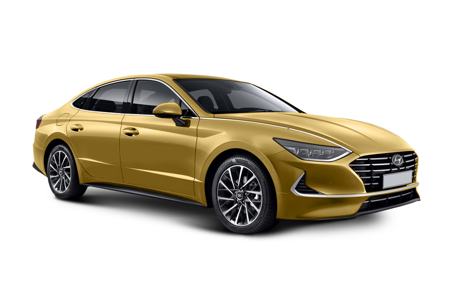 Hyundai Sonata в цвете Glowing Yellow (W2B)
