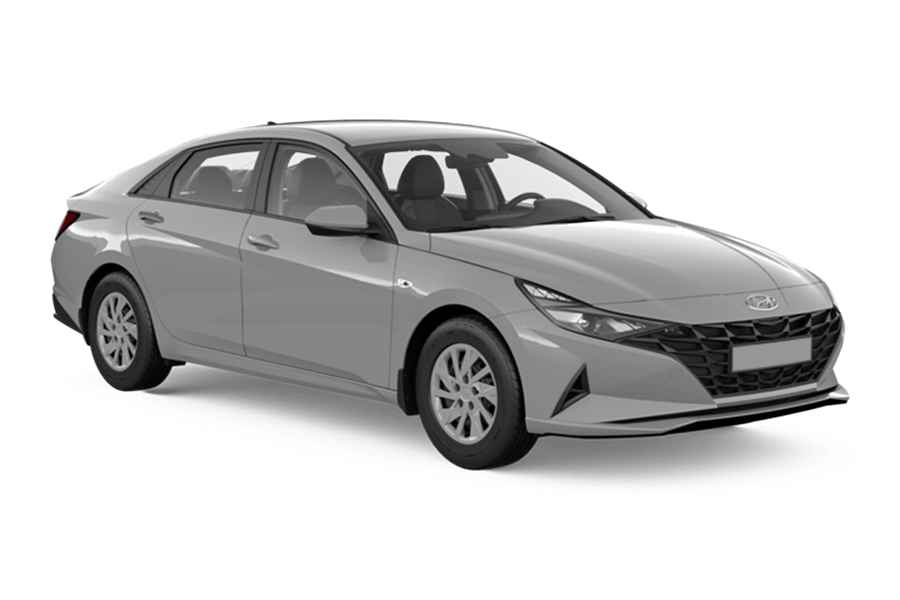 Hyundai Elantra в цвете Серый Fluid Metal
